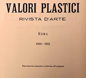 Mario Broglio Valori Plastici